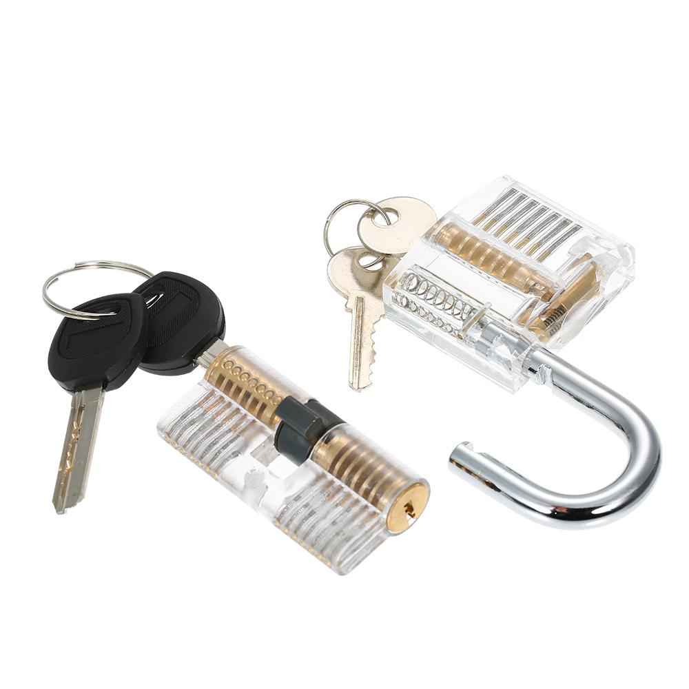 Bộ dụng cụ mở khóa với Bộ gắp 15 chiếc và một khóa huấn luyện