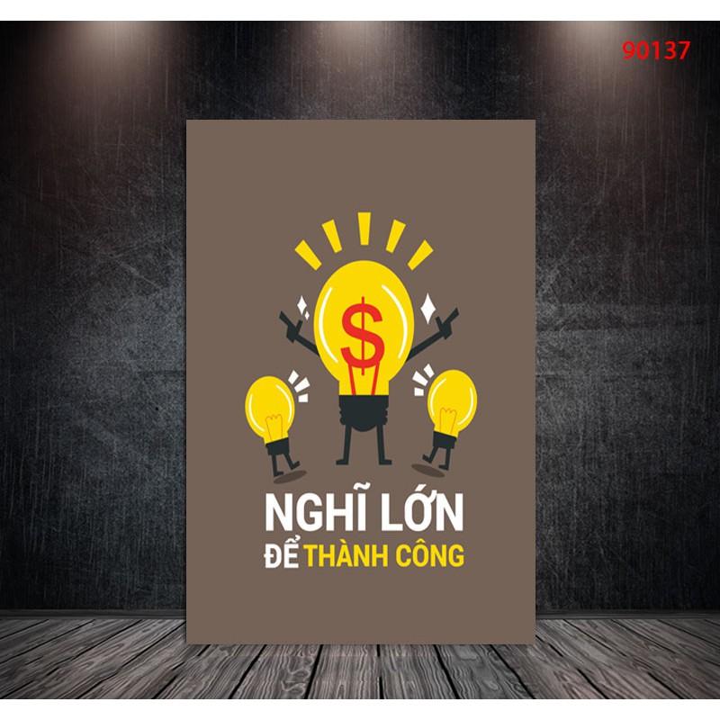 Tranh treo tường Động lực 3D/gỗ MDF Hàn Quốc chống ẩm mốc, mối mọt