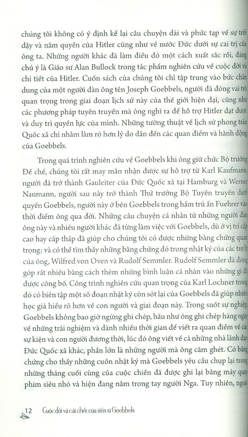 Cuộc Đời Và Cái Chết Của Tiến Sĩ Goebbels