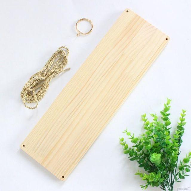 Kệ Gỗ Treo Tường + Dây Thừng Se macrame - Chất lượng Xuất Khẩu