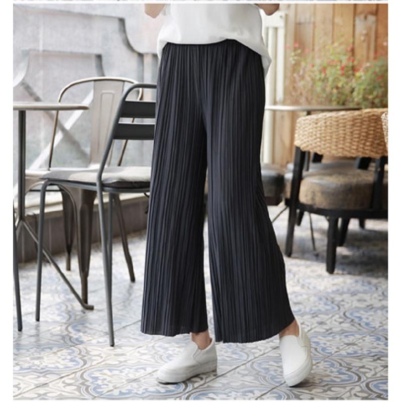 Quần Dài Thun Dập Ly Ống Rộng Vải Đep Cao Cấp Hot - BT Fashion (QD02) + Hình Thật