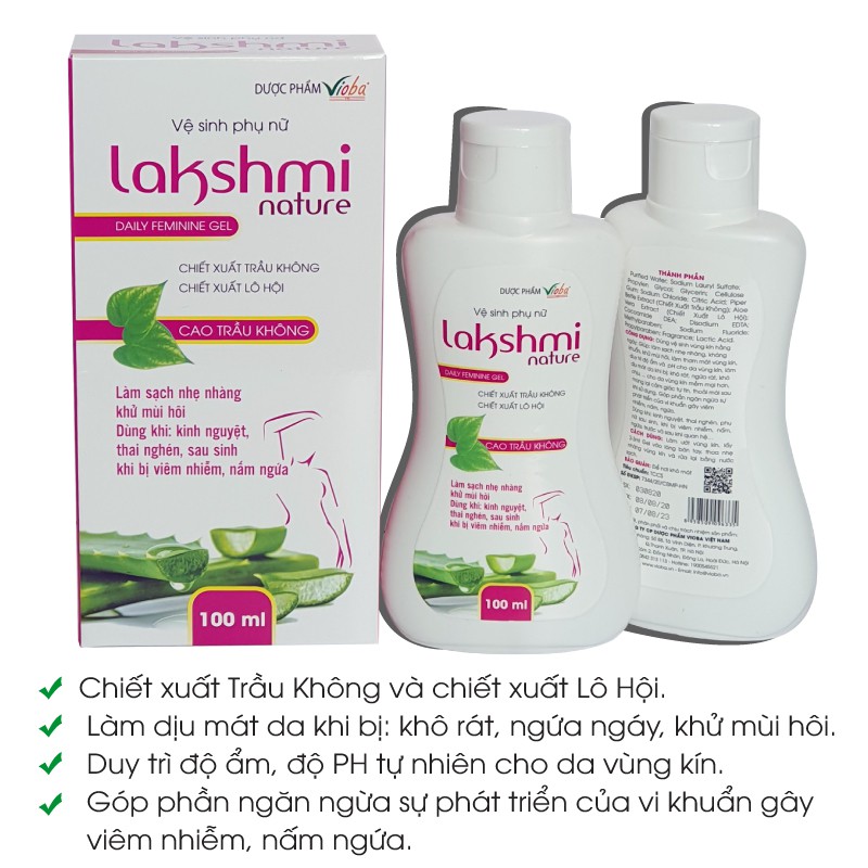 Dung dịch vệ sinh làm hồng và se khít vùng kín 100ml - Chính hãng