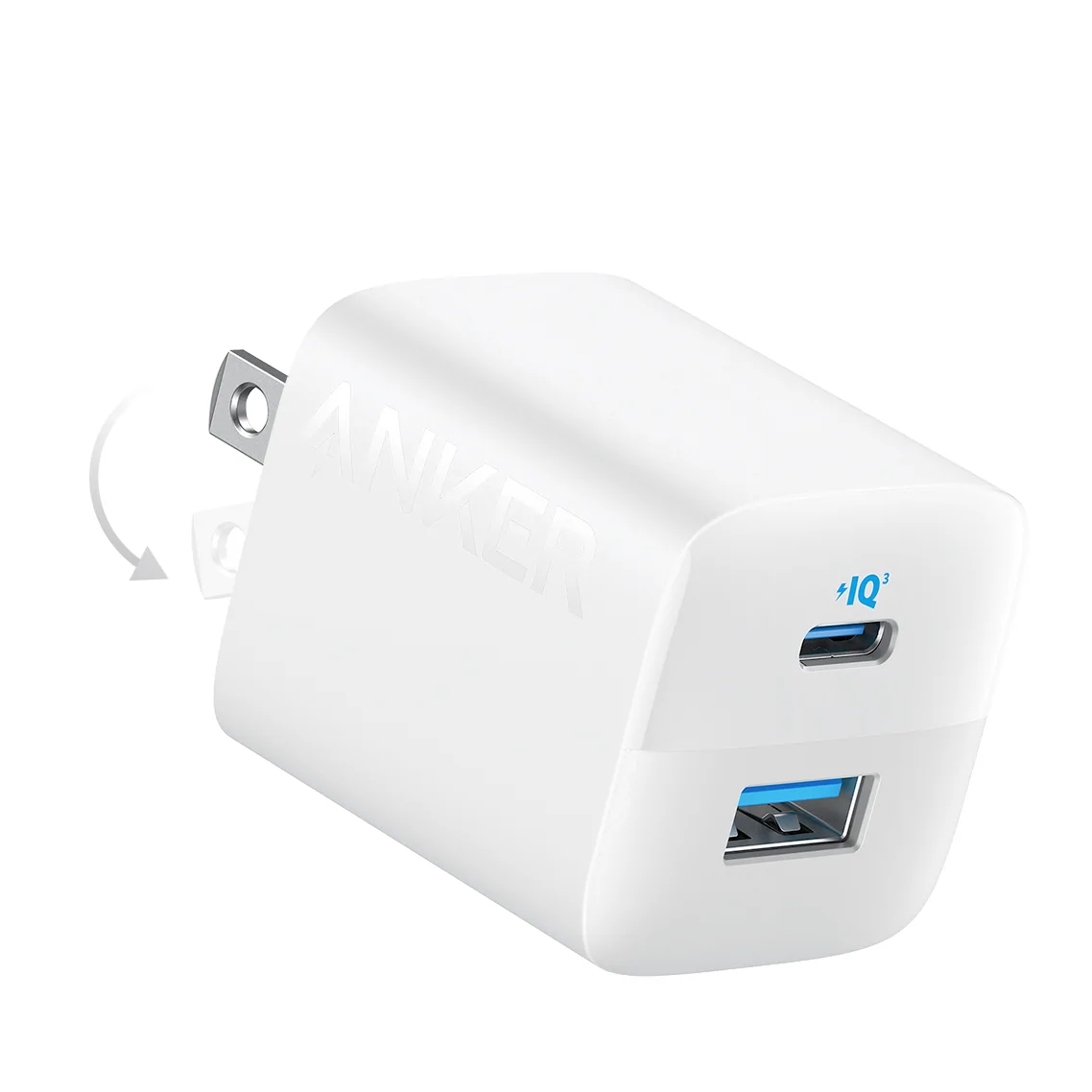 Adapter Sạc Anker 323 1C1A 33W USB-A và Type-C A2331 - Hàng Chính Hãng