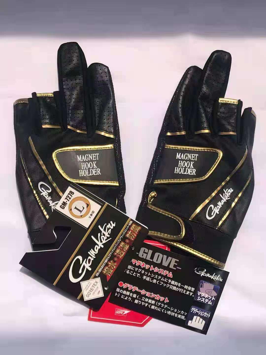 2021 Gamakatsu Da Chống Trượt 3 Ngón Tay Găng Tay Câu Cá Thể Thao Ngoài Trời Cắm Trại Leo Núi Có Câu Cá Mặc-Găng Tay Chống