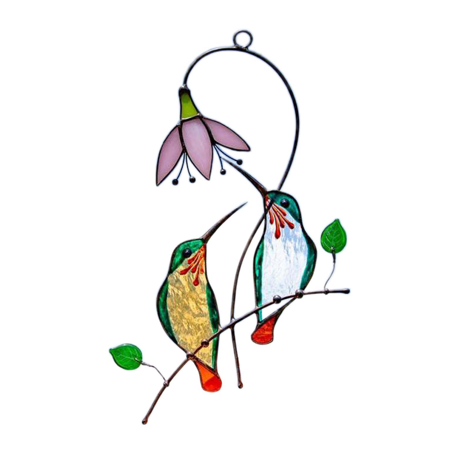 Hummingbird Stained  Window Hanging   Gift