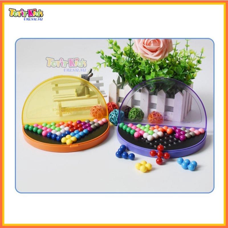 ( Đồ chơi IQ ) Puzzle Block, Đồ chơi giải hình phẳng, hình kim tự tháp, phát triển IQ,