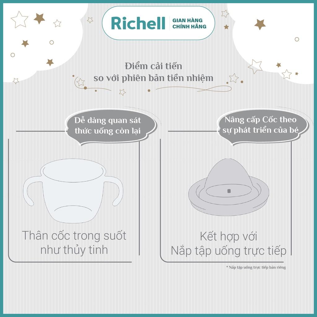 Cốc tập uống 3 giai đoạn AXSTARS Richell Nhật Bản chống sặc cho bé từ 6 tháng | Baby