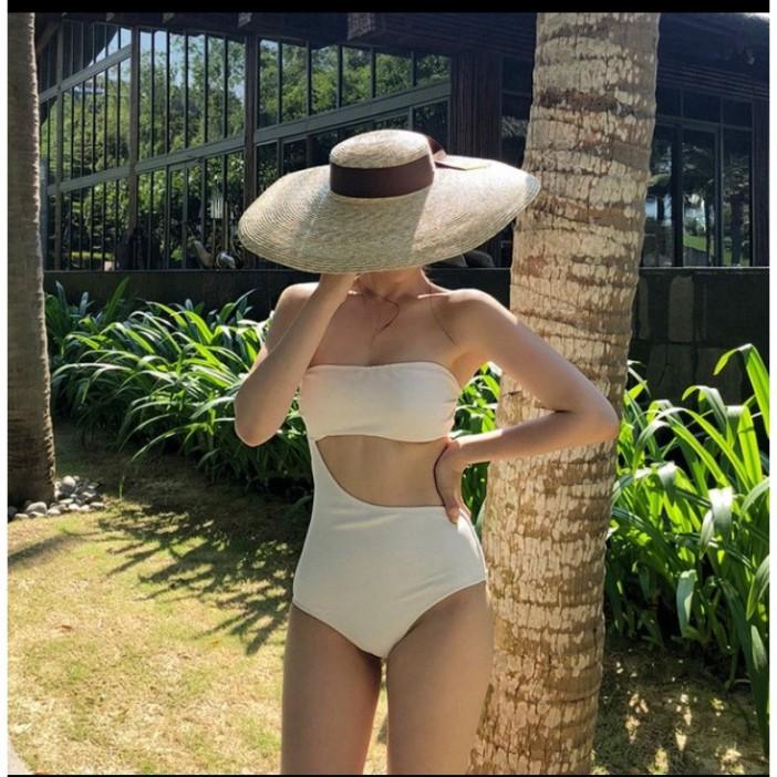 freeship Đồ bơi bikini một mảnh khoét eo cổ yếm cut out VATIXA BKN32