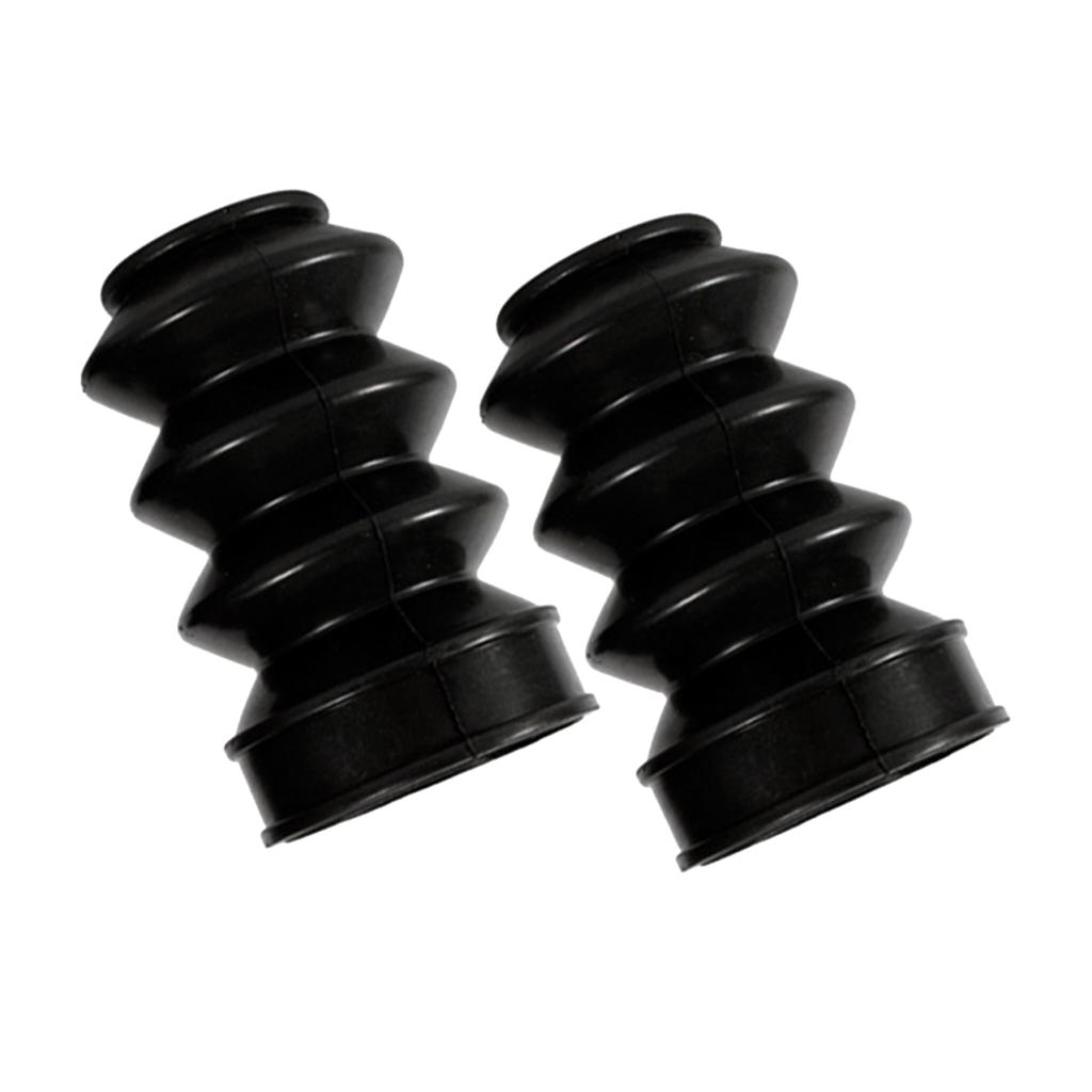 Black Rubber Fork Front Gaiter Boots for XL883 XL1200