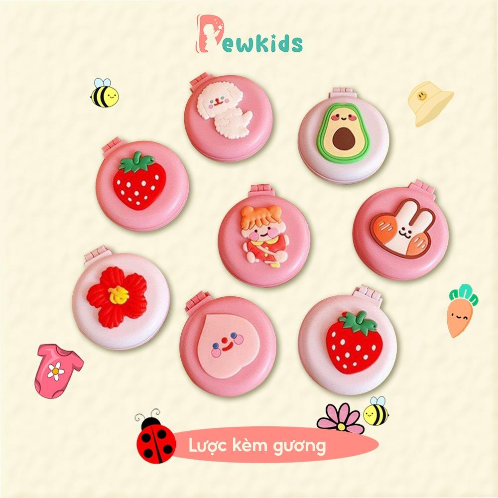 Lược kèm gương cho bé DEWKIDS nhiều họa tiết dễ thương - GL01