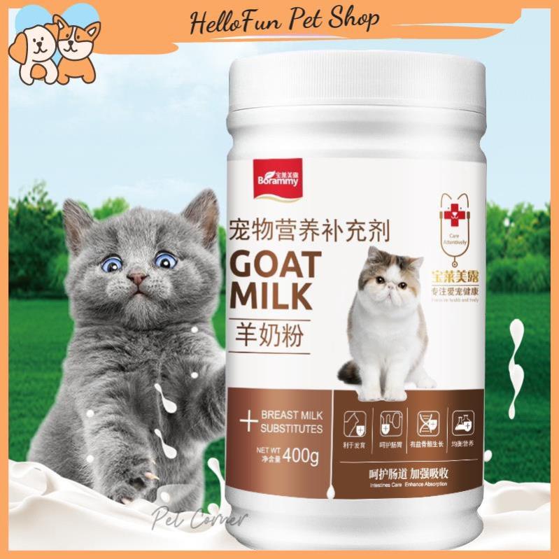 Sữa cho chó mèo Borammy, sữa cho chó con, sữa cho mèo con cung cấp dinh dưỡng phát triển toàn diện