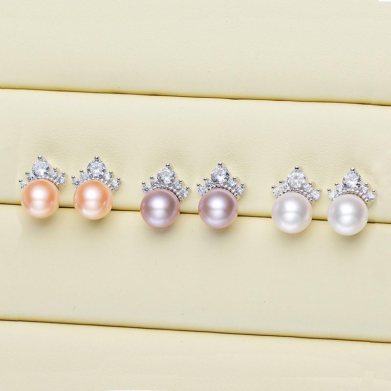 Bông Khuyên Tai Ngọc Trai - Kiểu Treo - Tinh Tế - Trang Sức Cô Tấm - NEPTUNE PEAL - COTAM1504 - Bạc Ý S925 Nạm Ziconia