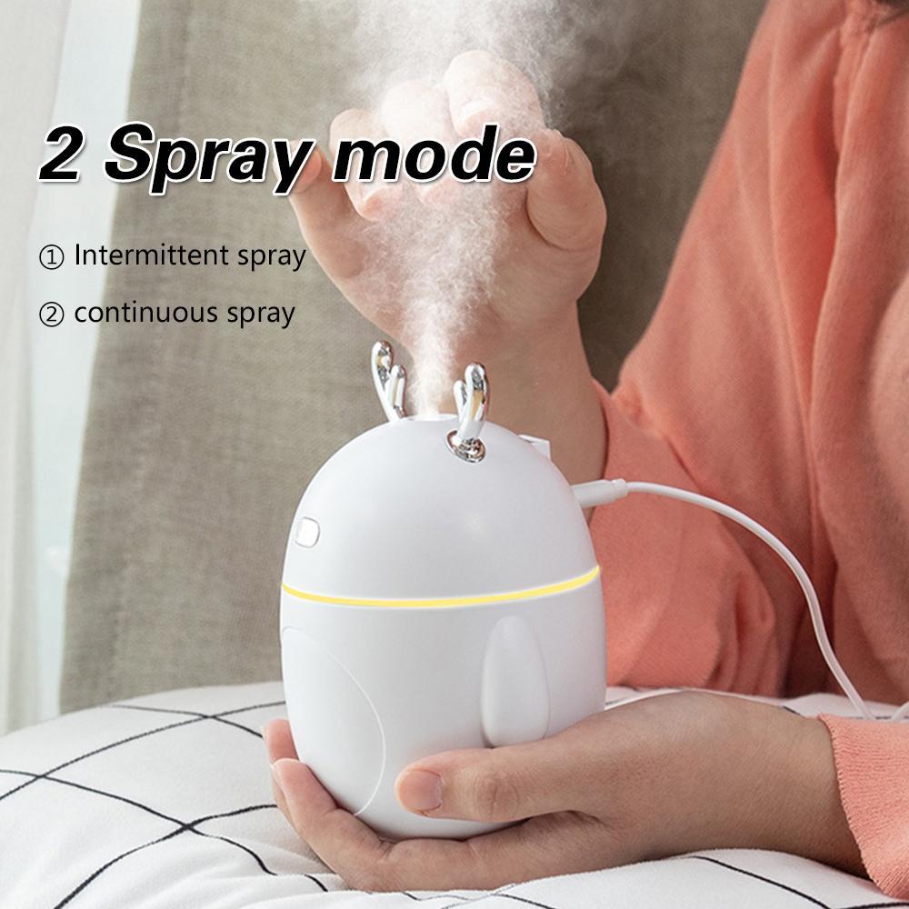 Máy tạo ẩm không khí mini 320ml, máy khuếch tán tinh dầu dễ thương, máy khuếch tán hương thơm phòng USB, máy phun sương siêu âm cho văn phòng gia đình