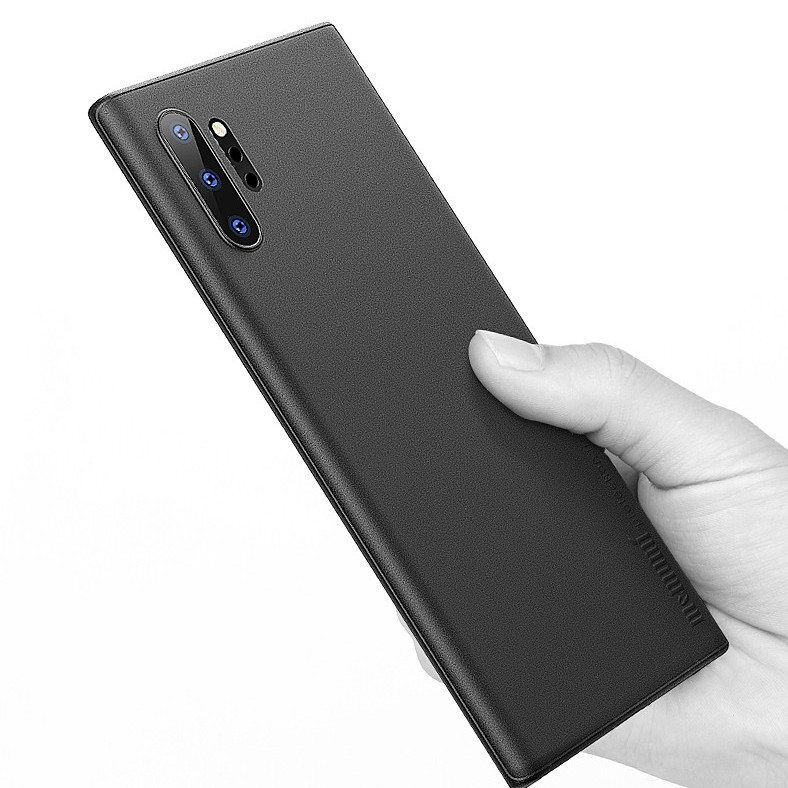 Ốp lưng nhám siêu mỏng 0.3mm cho Samsung Galaxy Note 10 Plus hiệu Memumi có gờ bảo vệ camera - Hàng nhập khẩu