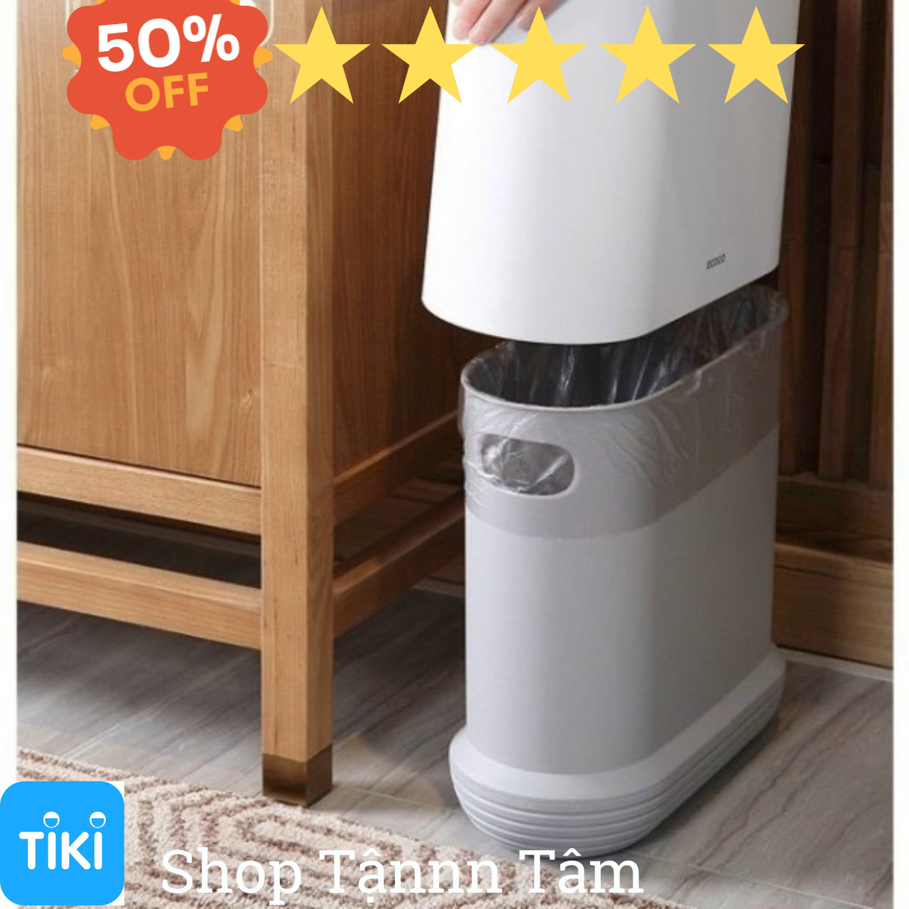 Thùng Rác Có Nút Ấn Giá
