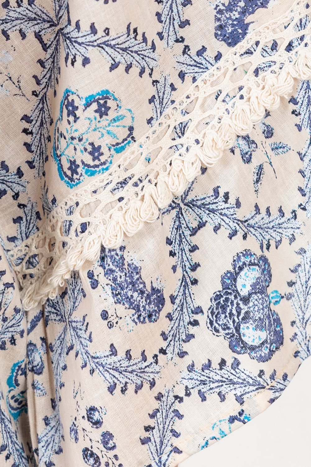 Đầm Boho Phối Ren Cotton Isla Bonita
