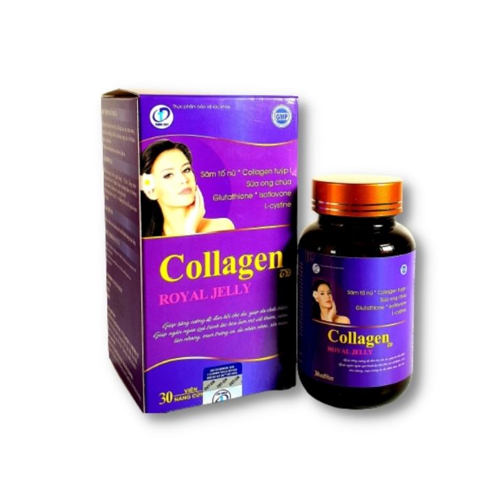 Collagen Royal Jelly - Ngăn ngừa quá trình lão hóa, Tăng cường độ đàn hồi cho da, Bảo vệ tế bào da, giúp da chắc khỏe, mịn màng