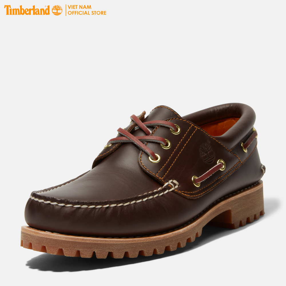Timberland Giày Lười Nam - Men's Authentics 3 Eye Classic Md Brown Full Grain TB03000322