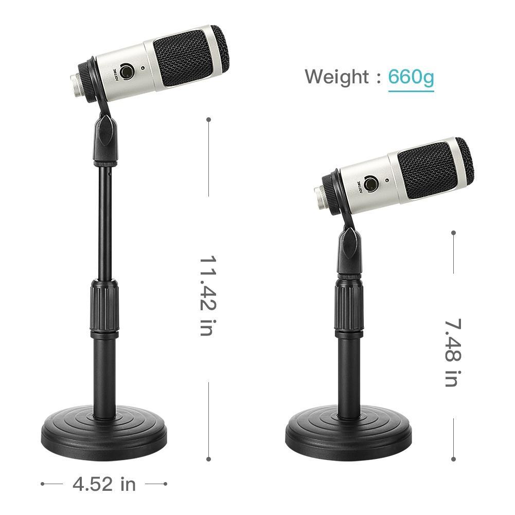 Micrô ngưng tụ chuyên nghiệp PC Studio Micrô USB cho máy tính chơi game Truyền phát video Mic Podcasting Ghi âm