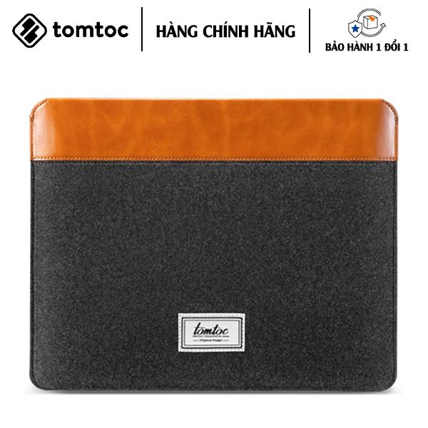 TÚI CHỐNG SỐC TOMTOC FELT & PU LEATHER CHO IPAD 9.7-11/12.9 /16 INCH bảo vệ chất lượng và ngăn ngừa trầy xước - HÀNG CHÍNH HÃNG