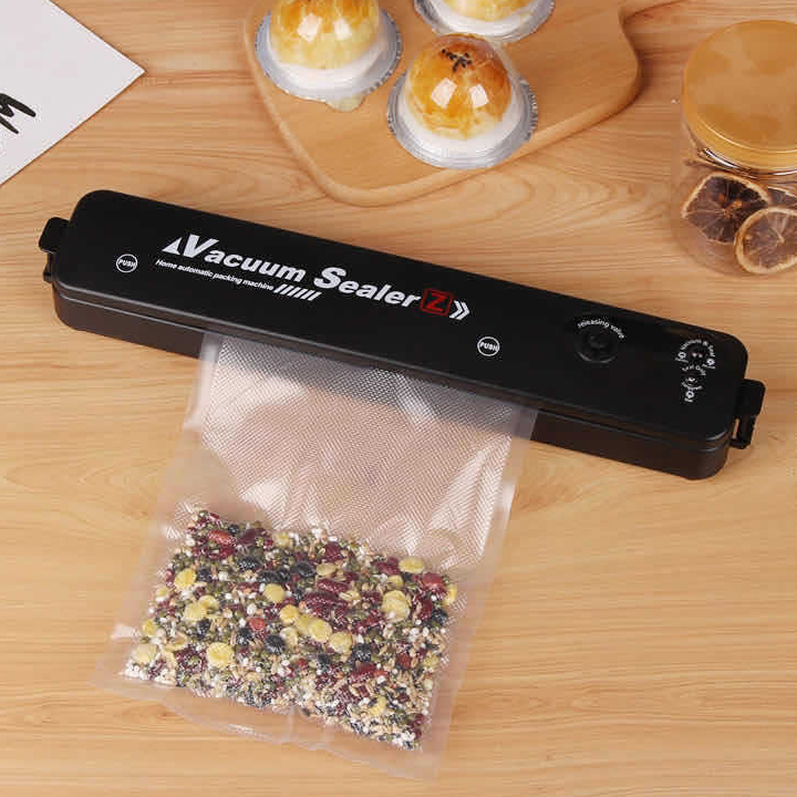 Máy hút chân không hàn miệng túi bảo quản thực phẩm đa năng tặng kèm túi