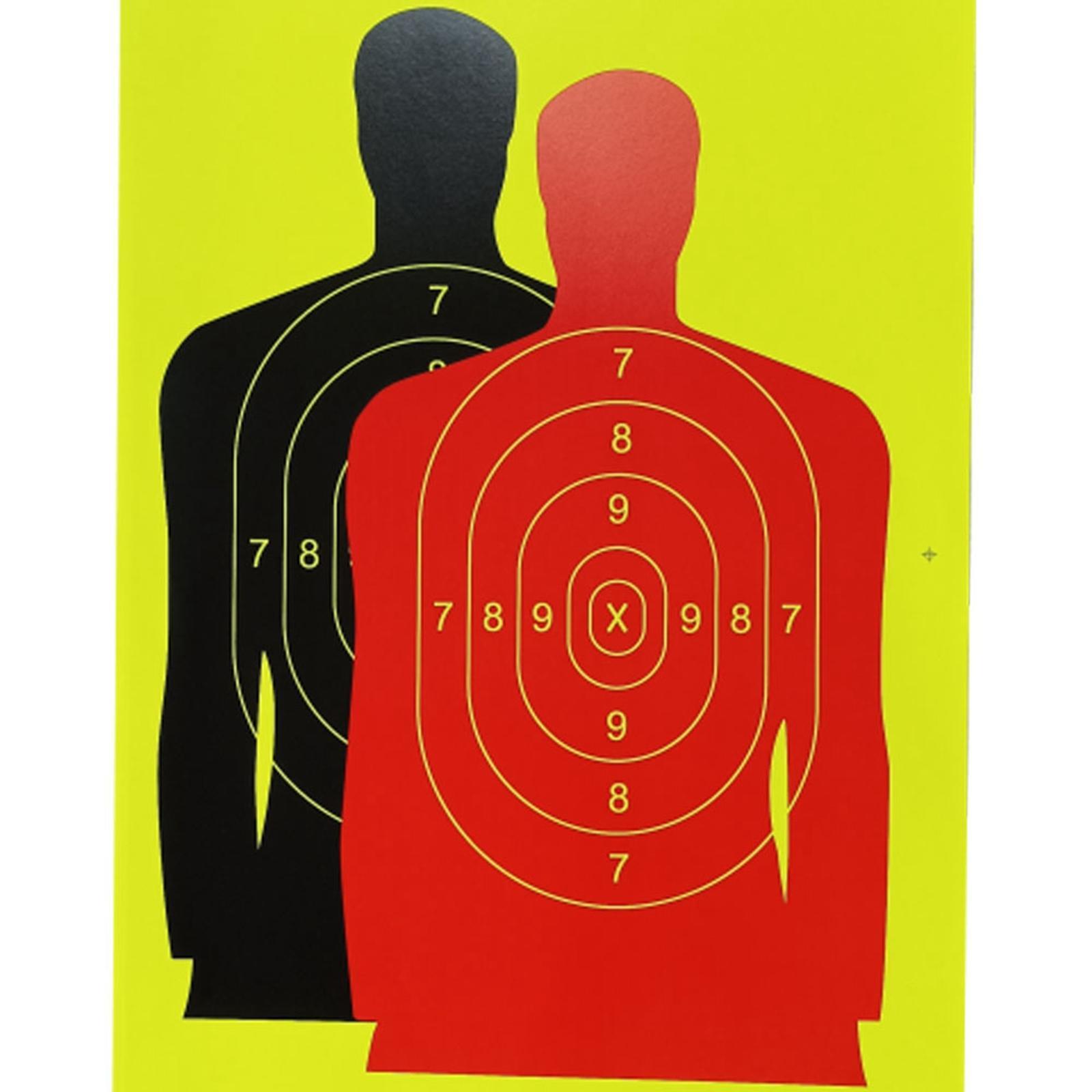 Silhouette Splatter Paper Targets Self Adhesive Visual Feedback for Gun Shooting
