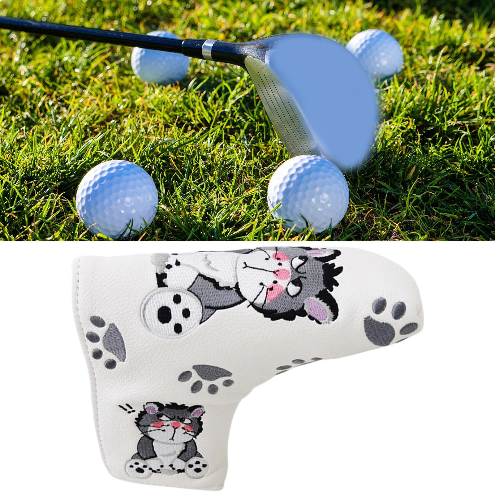 Golf Club Headcover Wrap Sleeve Waterproof Golf Mallet Putter Head Cover