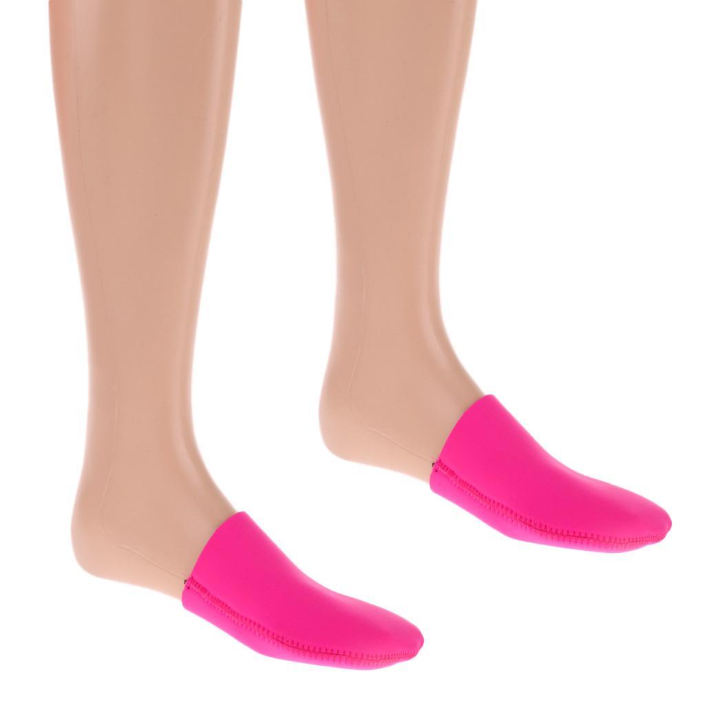 2x 1 Pair Neoprene Toe Socks for Running,