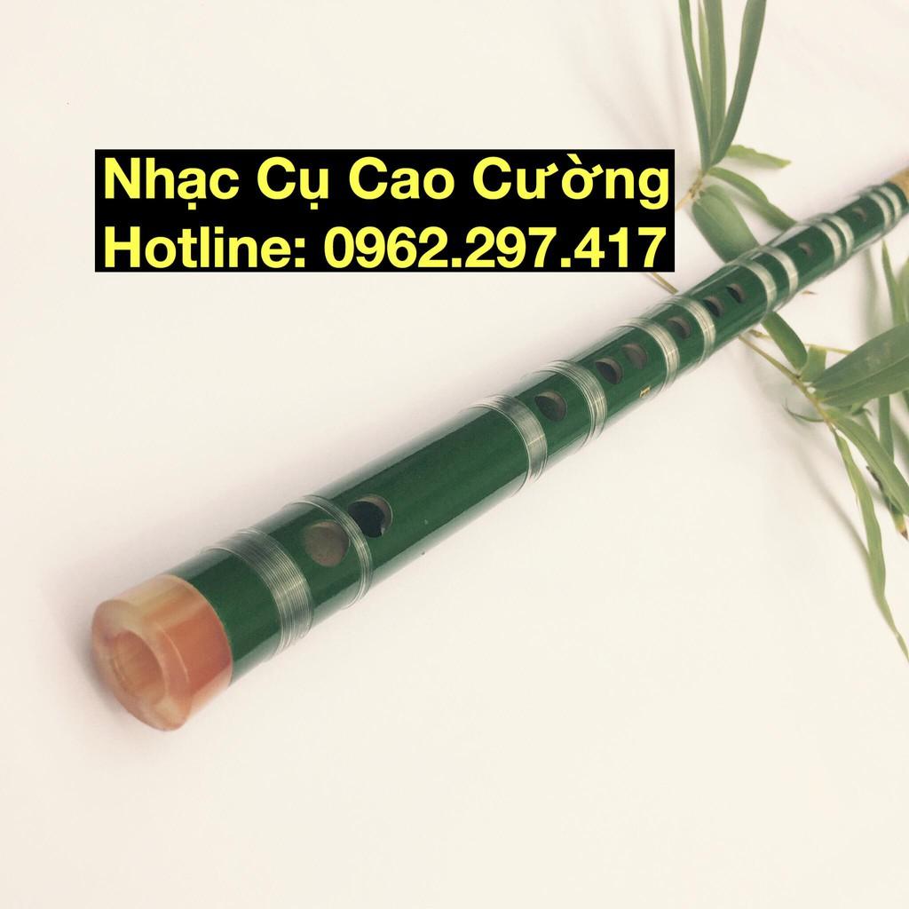 Sáo Trúc Dizi Xanh Ngọc Tặng Kèm Màng Rung, Túi Nhung