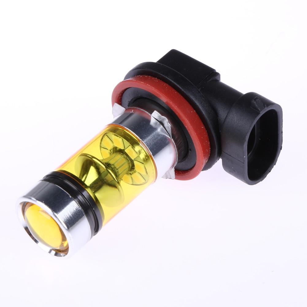 Bộ 2 Đèn Led 20 Bóng 100w H8 H11 Ánh Sáng Vàng