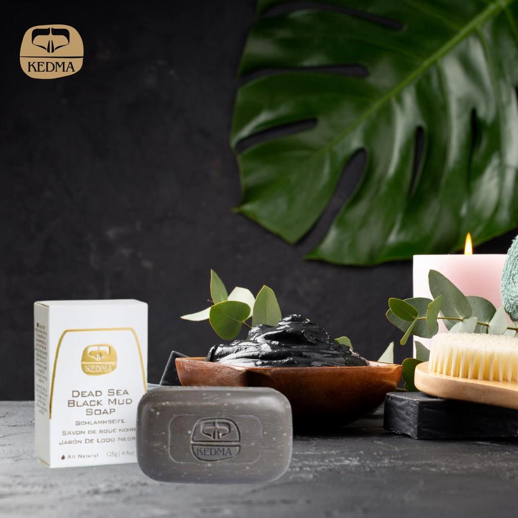 Xà Phòng Bùn Đen Từ Biển Chết Kedma Dead Sea Black Mud Soap Giúp Làm Sạch Sâu Nhẹ