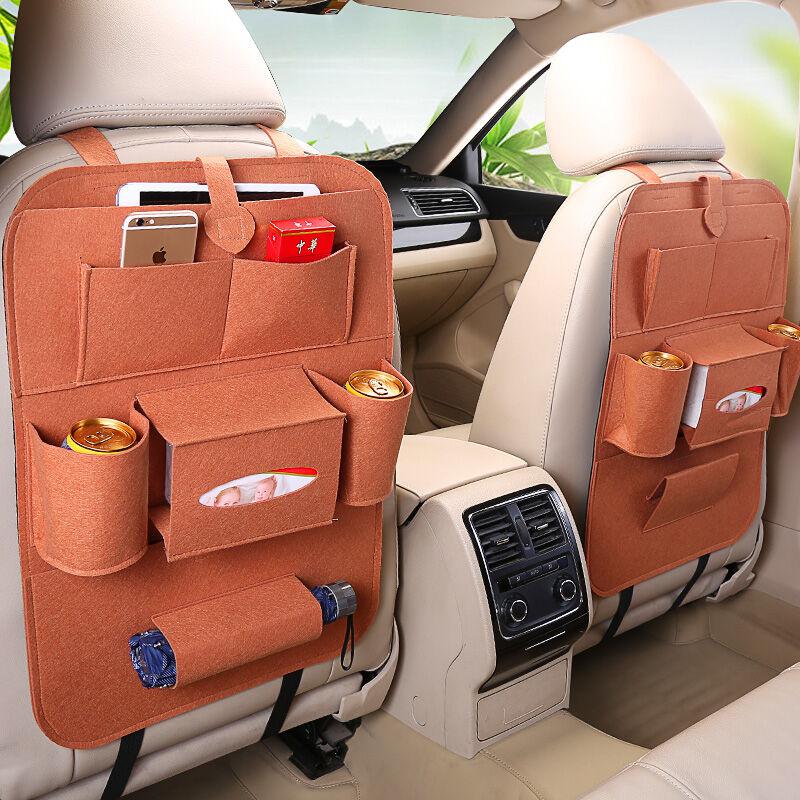Phụ kiện tủi nỉ để đồ đa năng trên ô tô gồm nhiều ngăn nhỏ tiện dụng, dễ dàng vệ sinh