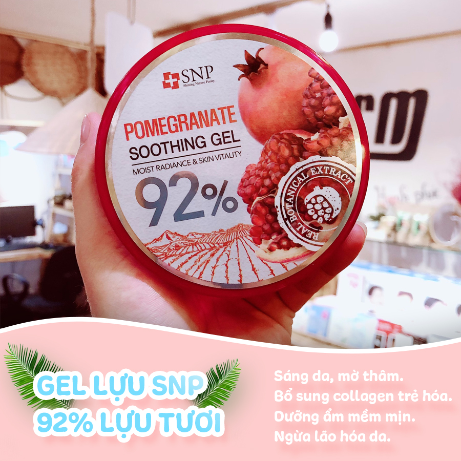 Gel Dưỡng Ẩm Dịu Da Chiết Xuất Quả Lựu – 92% Pomegranate Soothing Gel