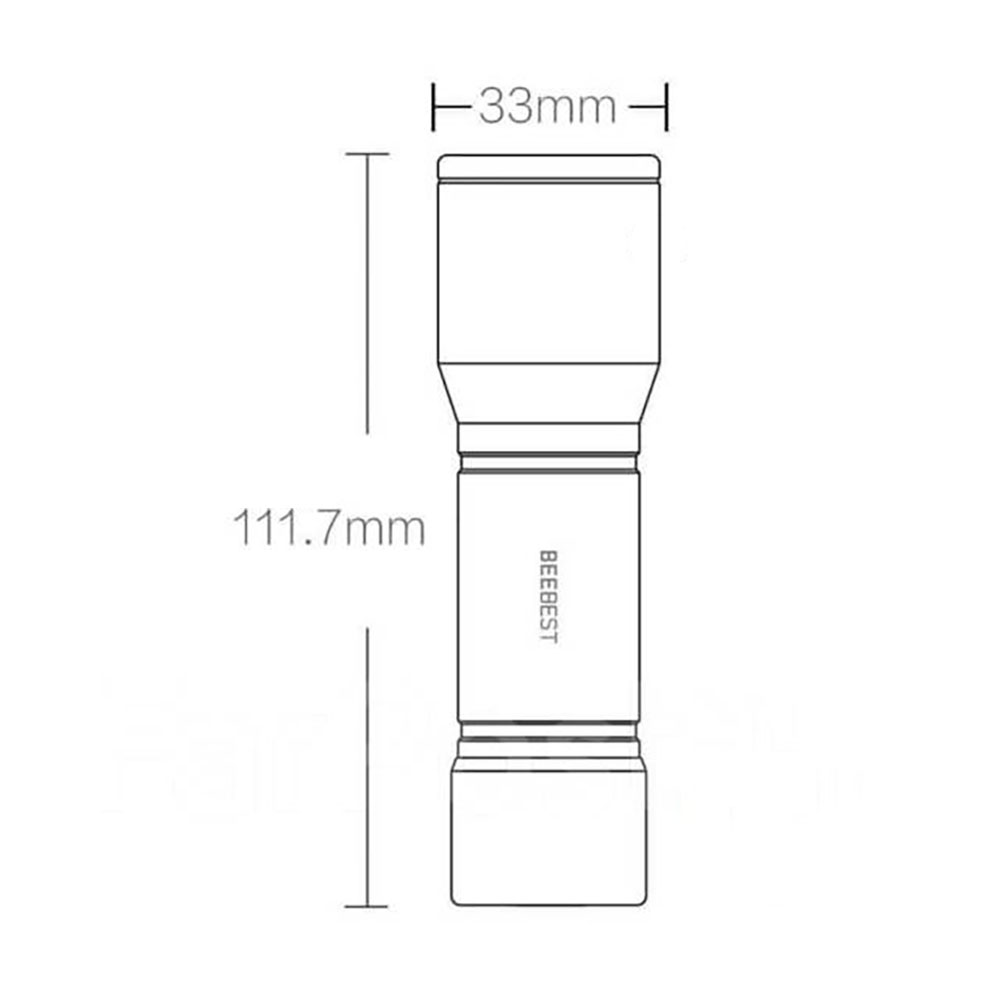 Đèn pin cầm tay mini Xiaomi Beebest F1 - Hàng Nhập Khẩu