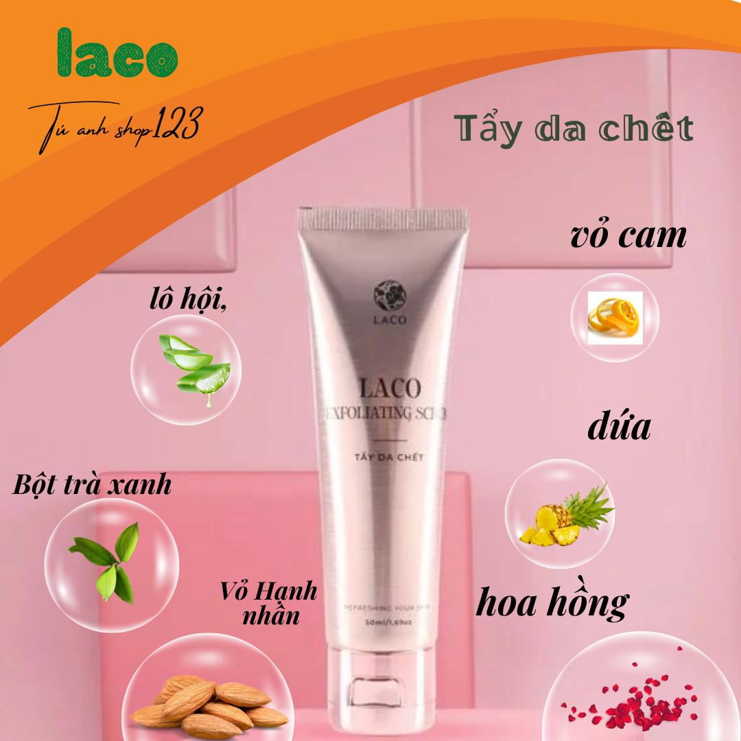 Kem Tẩy Tế Bào Chết MAROSA EXFOLIATING SCRUB LACO 50ml