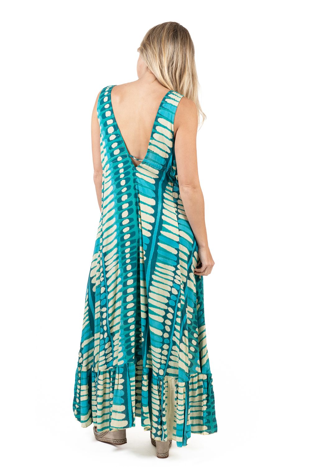 Maxi Cổ V Cotton Isla Bonita