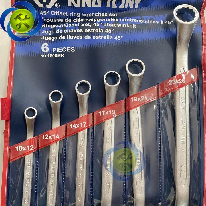 Bộ cờ lê hai đầu tròng Kingtony 1606MR 6 cây từ 10-26mm