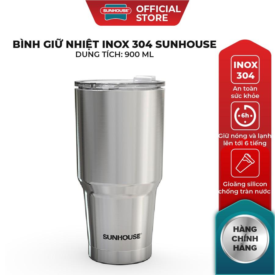 Bình giữ nhiệt Inox 304 Sunhouse 900ml KS-TU900I