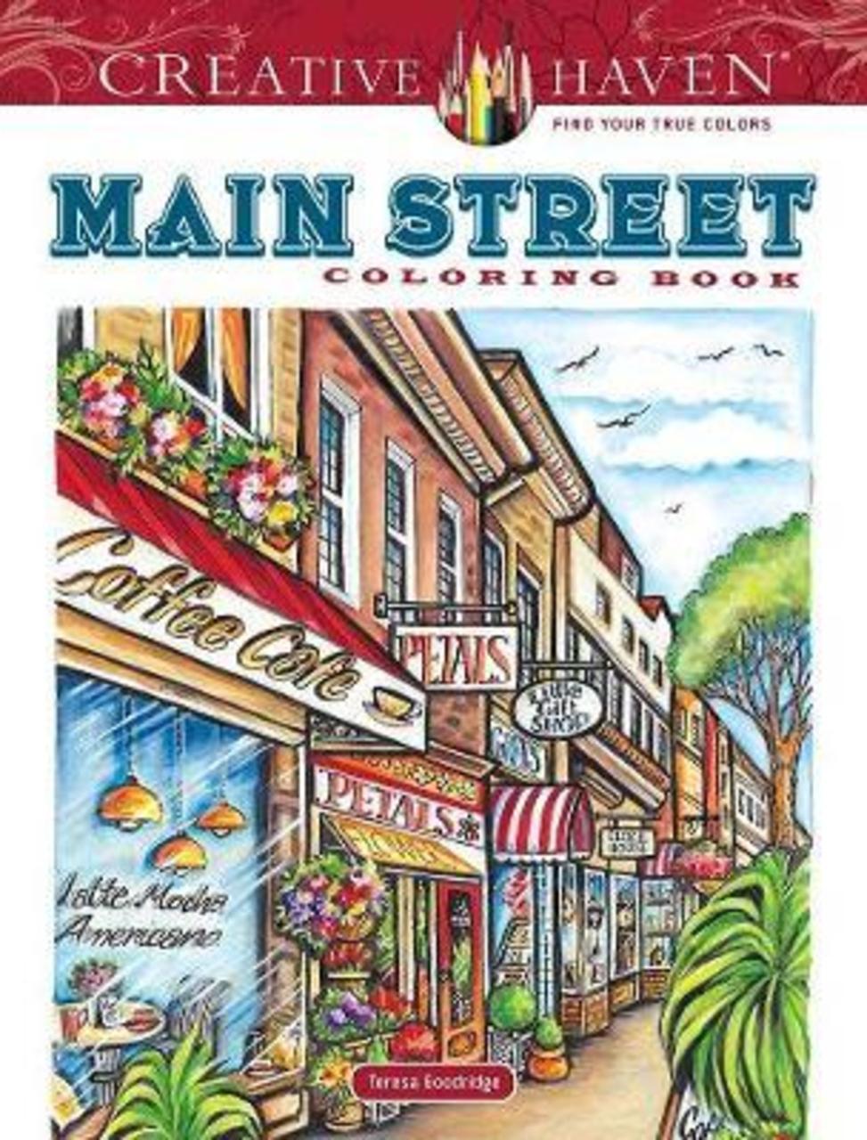 Sách - Creative Haven Main Street Coloring Book by Teresa Goodridge (US edition, paperback)