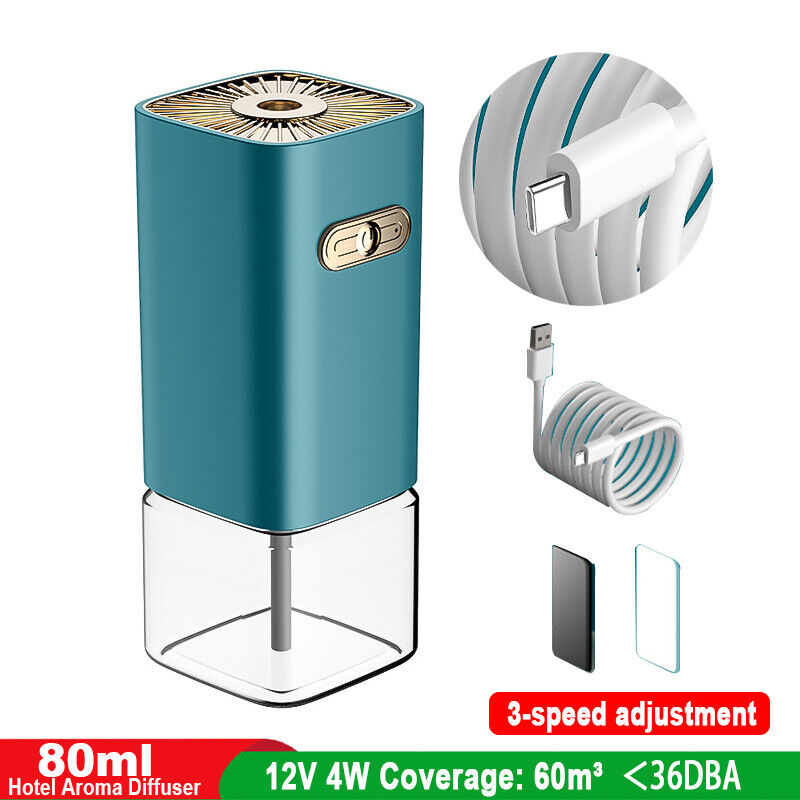 Máy khuếch tán hương thơm, khử mùi tự động nội thất ô tô, văn phòng, nhà ở 80ML Electric Aroma Diffuser Timer