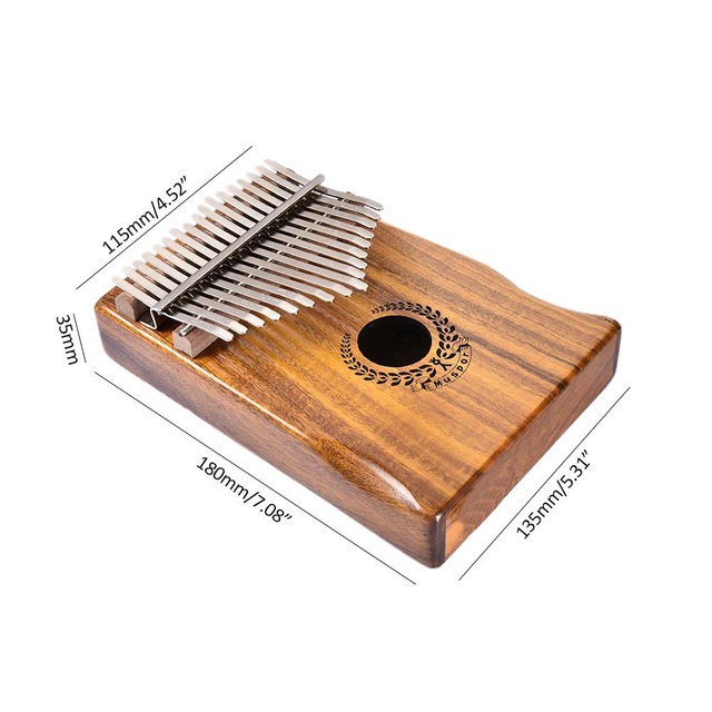 Đàn kalimba 17 phím gỗ nguyên khối Mahagony MUSPOR000016