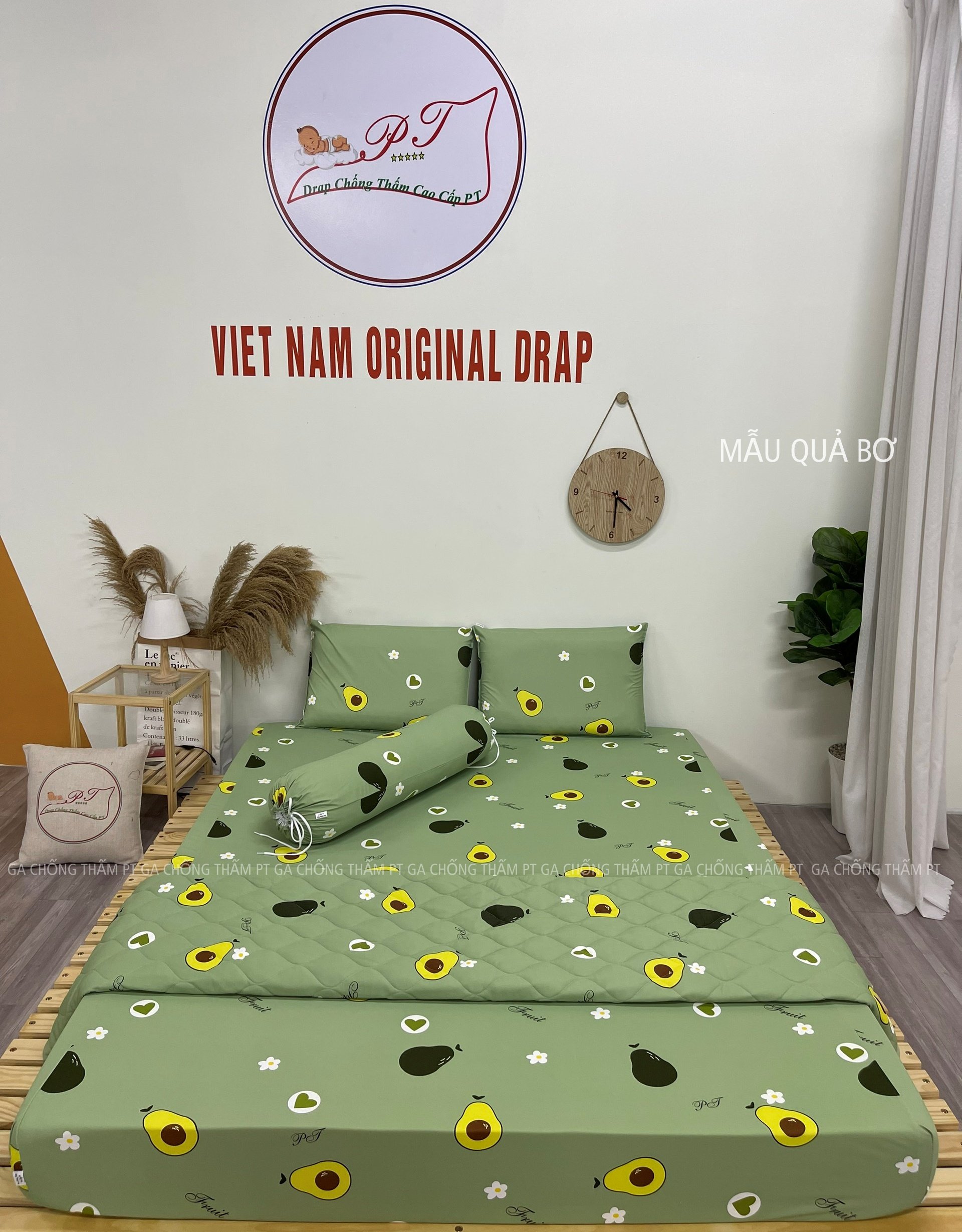 Ga Chống Thấm Cao Cấp PT Mẫu Họa Tiết Quả Bơ