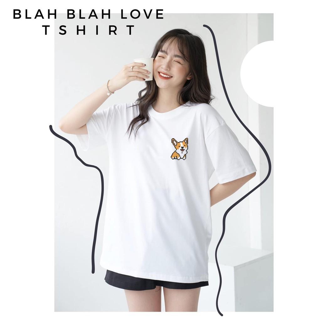 Áo thun nữ hình cún Corgy dễ thương chất 65% cotton mã TN82  Shopanamy