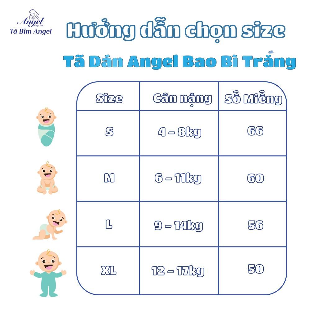 COMBO 3 BỊCH Tã Dán ANGEL Ultrathin Core Size S66-M60-L56-XL52