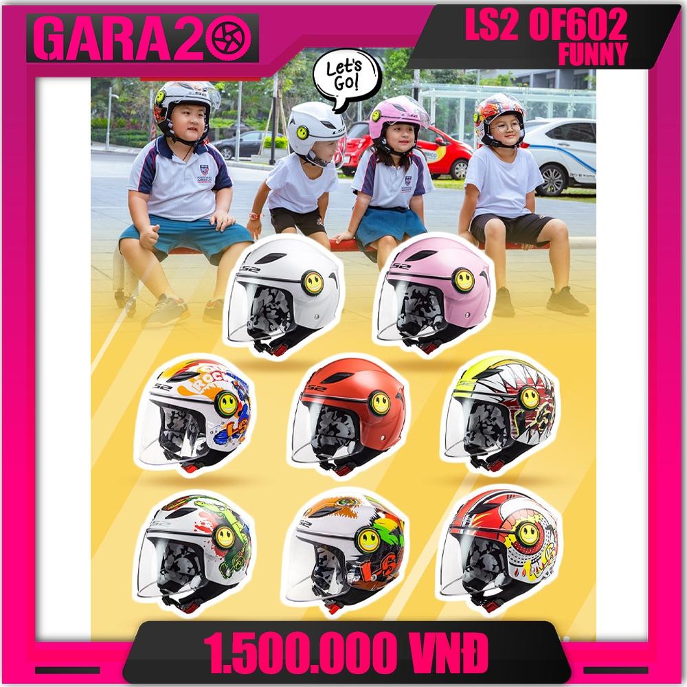 Mũ Bảo Hiểm Trẻ Em 3/4 Một Kính LS2 OF602 Funny - GARA20