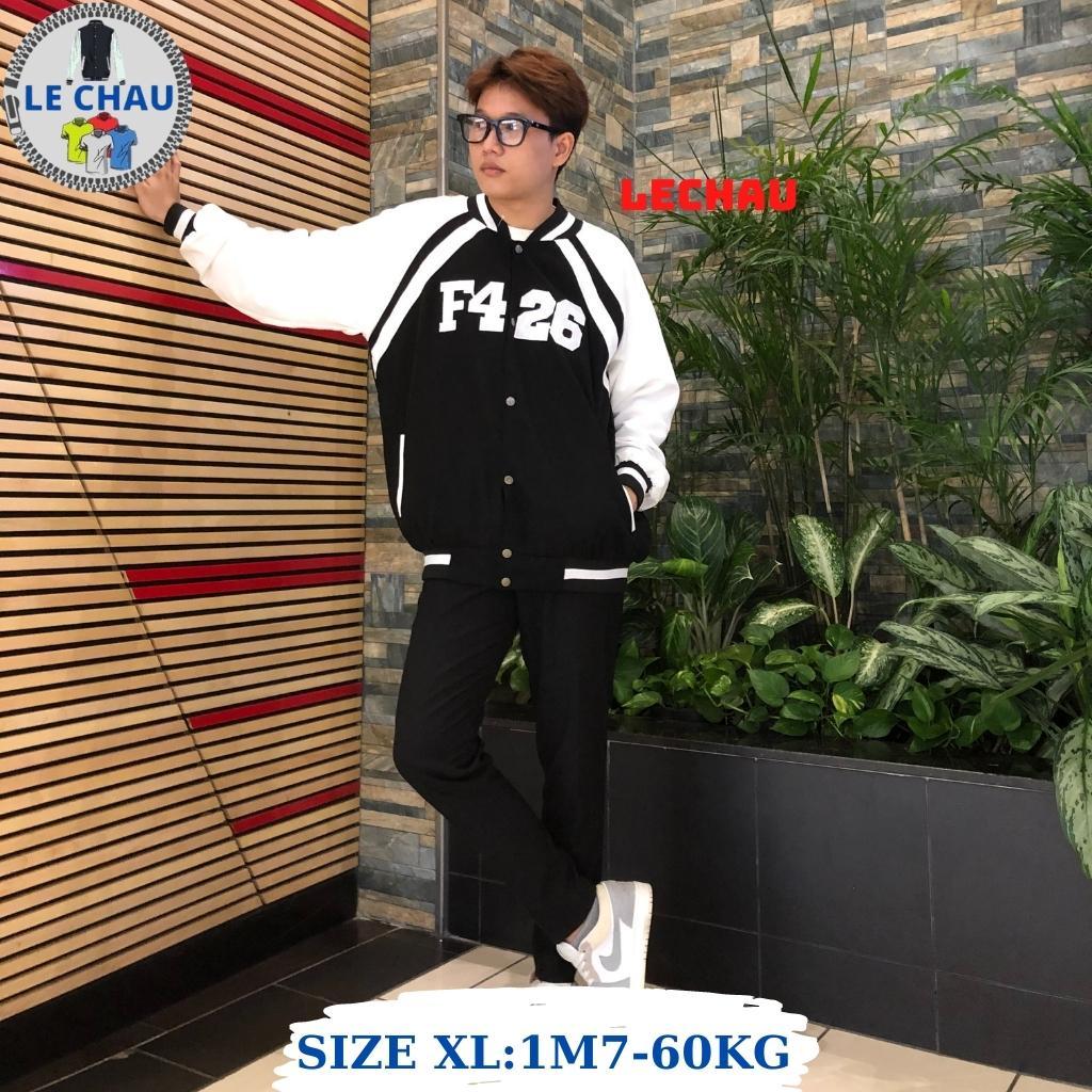 Áo khoác bomber nam nữ ulzzang hottrend logo R Varsity jacket da lộn cao cấp unisex form rộng streetstyle đẹp xịn - F426 Đen &lt; 70kg