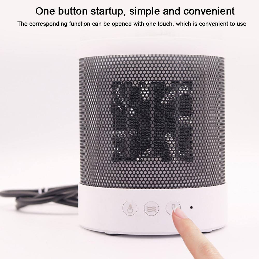 3-in-1 Space Heater & Humidifier Night Light Air Heater Humidifier Ceramic Heating Negative ion Warm Fog Space Heater