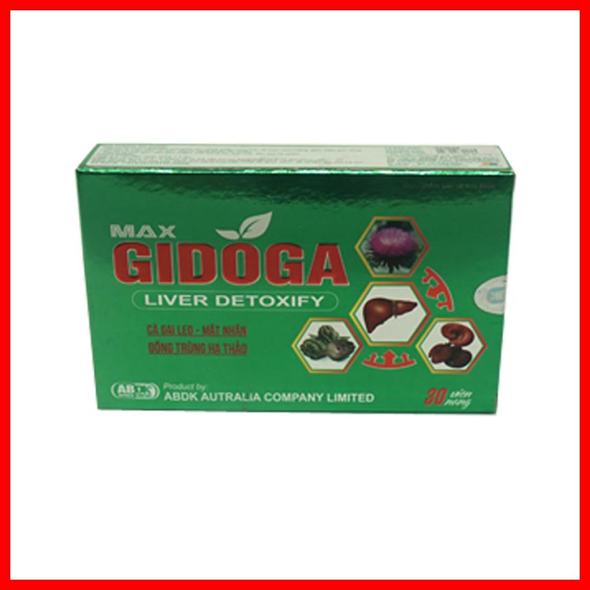 [4 Hộp] Thực phẩm bảo vệ sức khoẻ MAX GIDOGA LIVER DETOXIFY