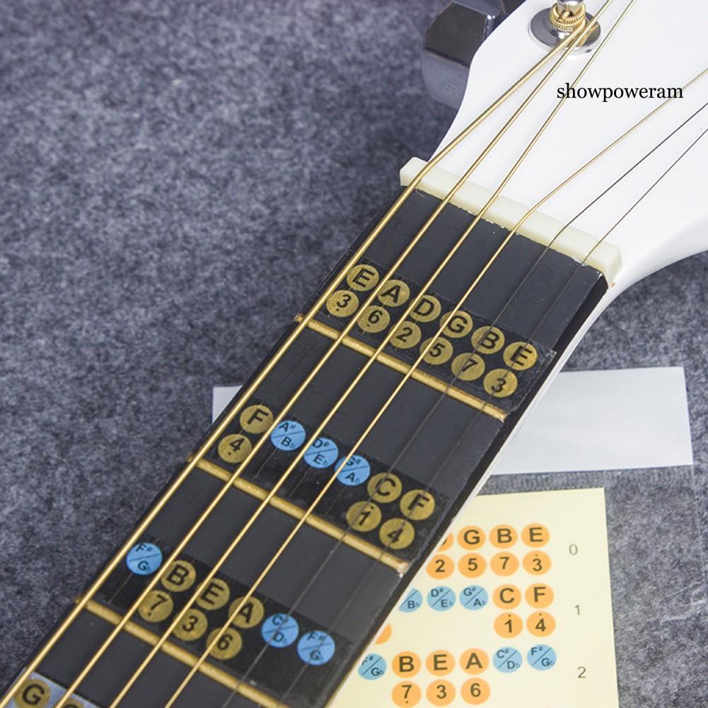 Miếng Dán Hình Bản Đồ Cho Đàn Guitar Điện