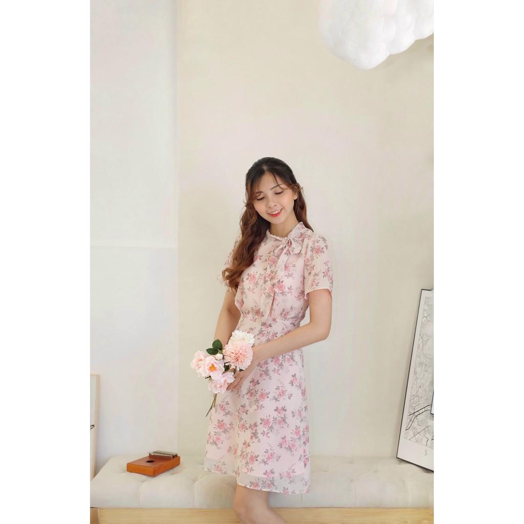 Đầm Hồng Pastel Voan Mềm-Không NHĂN, Thanh lịch - Dịu dàng - Nữ tính, Đầm Công Sở - Du lịch - Hẹn Hò - Kỷ yếu